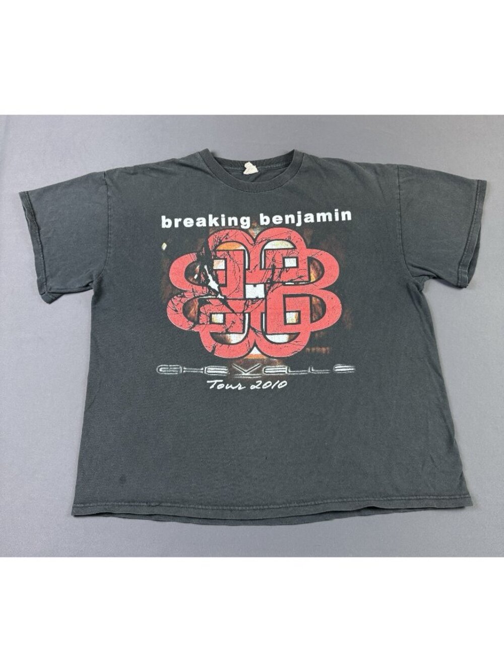 Rare Vintage Y2K Breaking Benjamin Chevellre Tour Concert Sun Fade Promo T Shirt